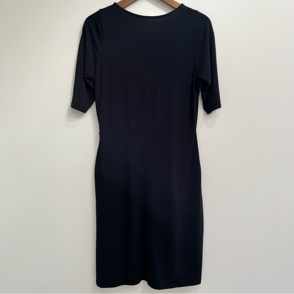 Betabrand short sleeve dress black comfortable stretch size large - Picture 2 of 8